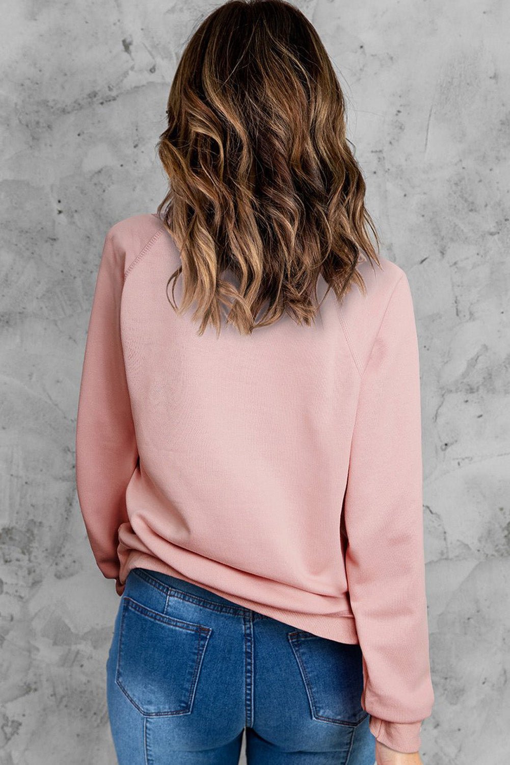 BE MINE Raglan Sleeve Sweatshirt - Fashion Girl Online Store