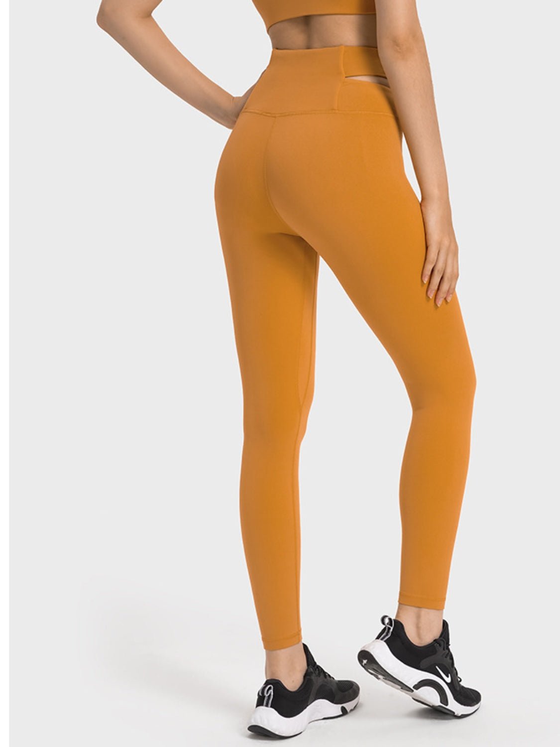 Crisscross Cutout Sports Leggings - Fashion Girl Online Store
