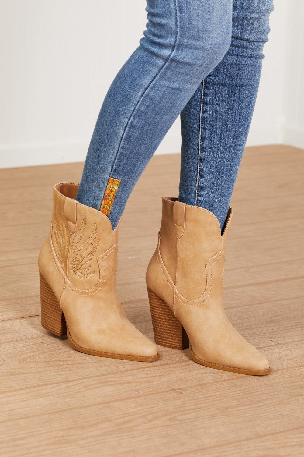 East Lion Corp Lasso My Heart Cowboy Booties - Fashion Girl Online Store