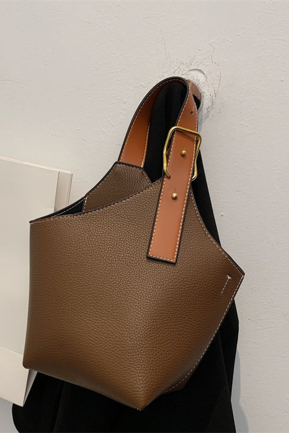 Fashion PU Leather Bucket Bag - Fashion Girl Online Store