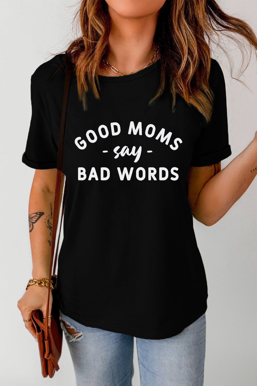 GOOD MOMS SAY BAD WORDS Graphic Tee - Fashion Girl Online Store