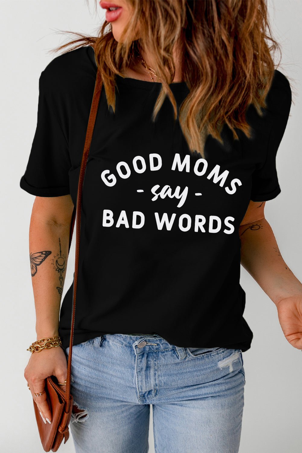 GOOD MOMS SAY BAD WORDS Graphic Tee - Fashion Girl Online Store