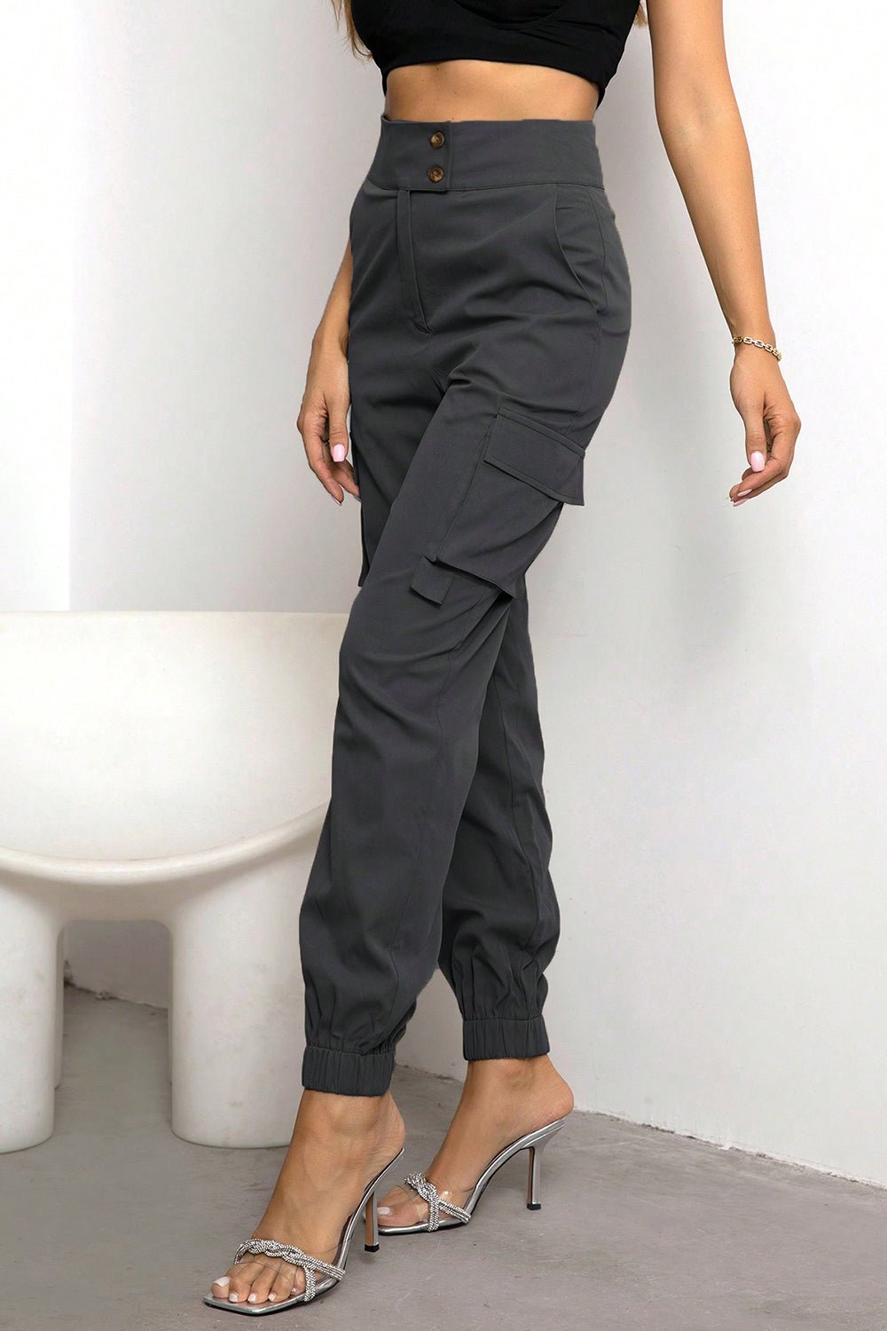 High Waist Cargo Pants - Fashion Girl Online Store