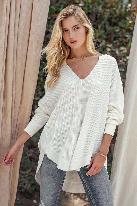 LeeAnn Oversized Knit Top - Fashion Girl Online Store