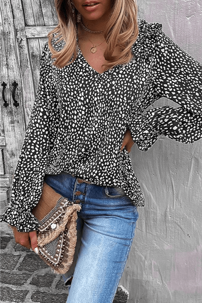 Leo Leopard Blouse - Fashion Girl Online Store