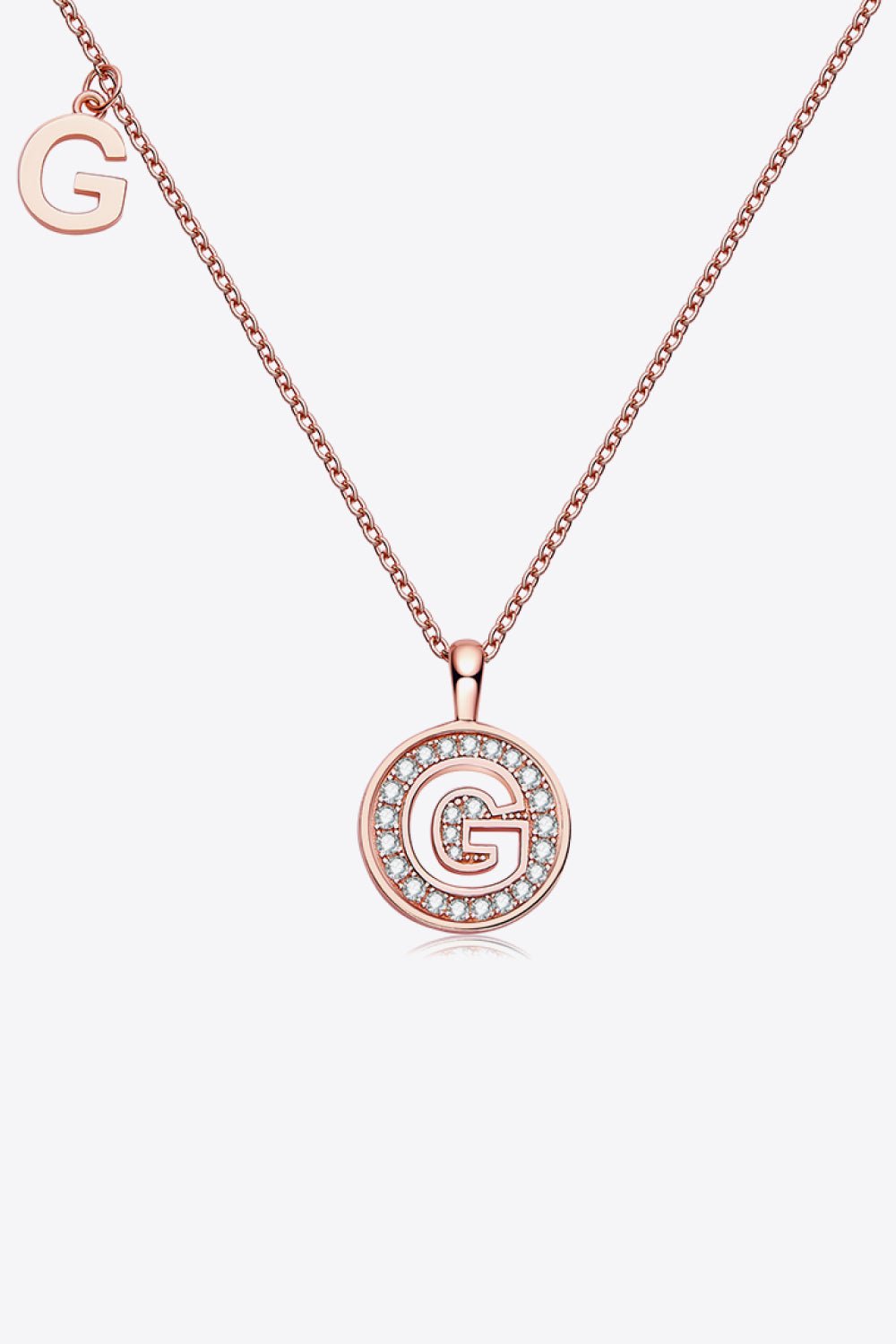 Moissanite A to J Pendant Necklace - Fashion Girl Online Store