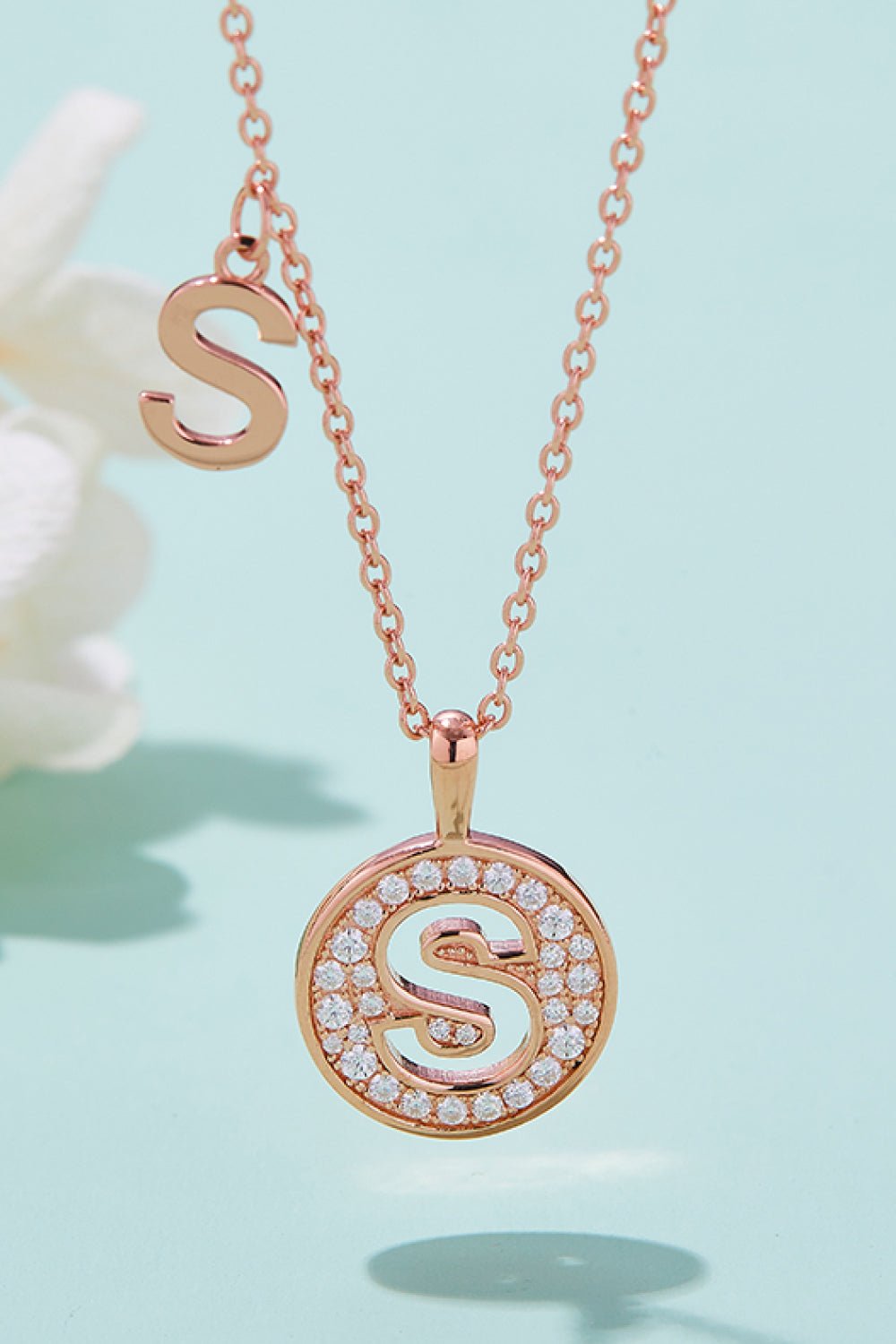 Moissanite K to T Pendant Necklace - Fashion Girl Online Store