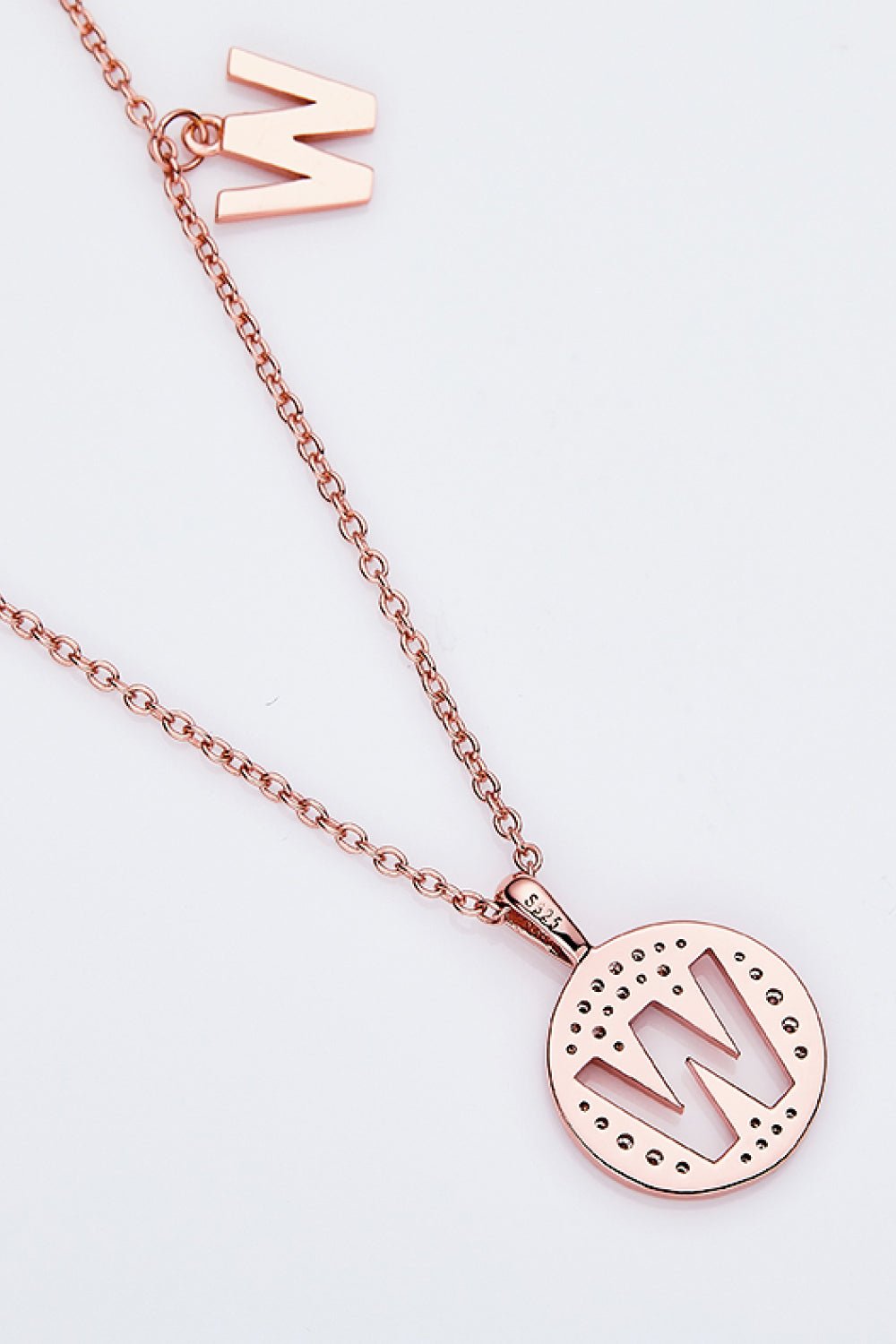 Moissanite U to Z Pendant Necklace - Fashion Girl Online Store