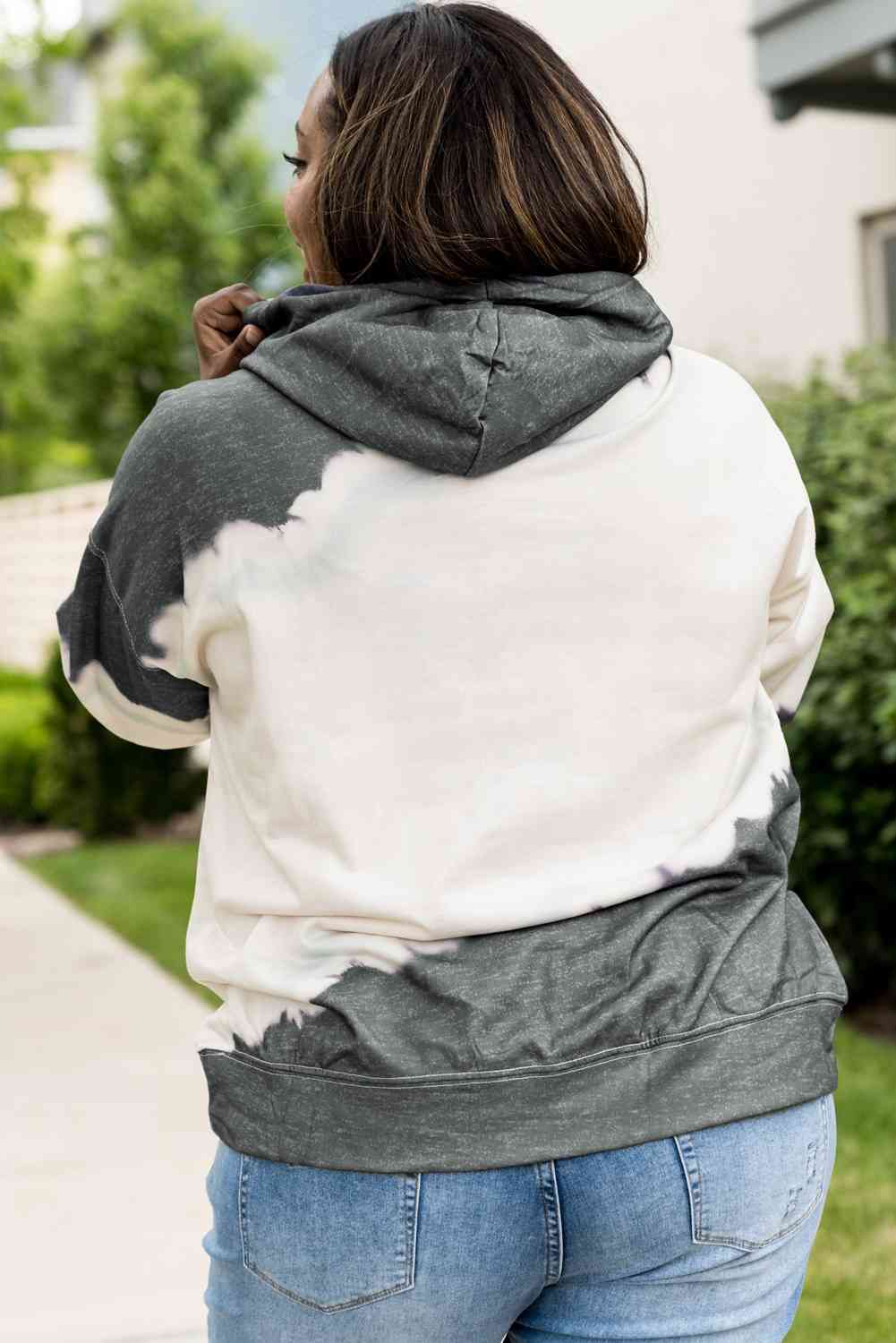 Plus Size Hoodie with Front Pocket - Fashion Girl Online Store