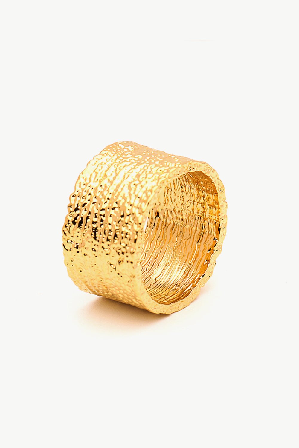 Textured Thick Band Ring - Fashion Girl Online Store