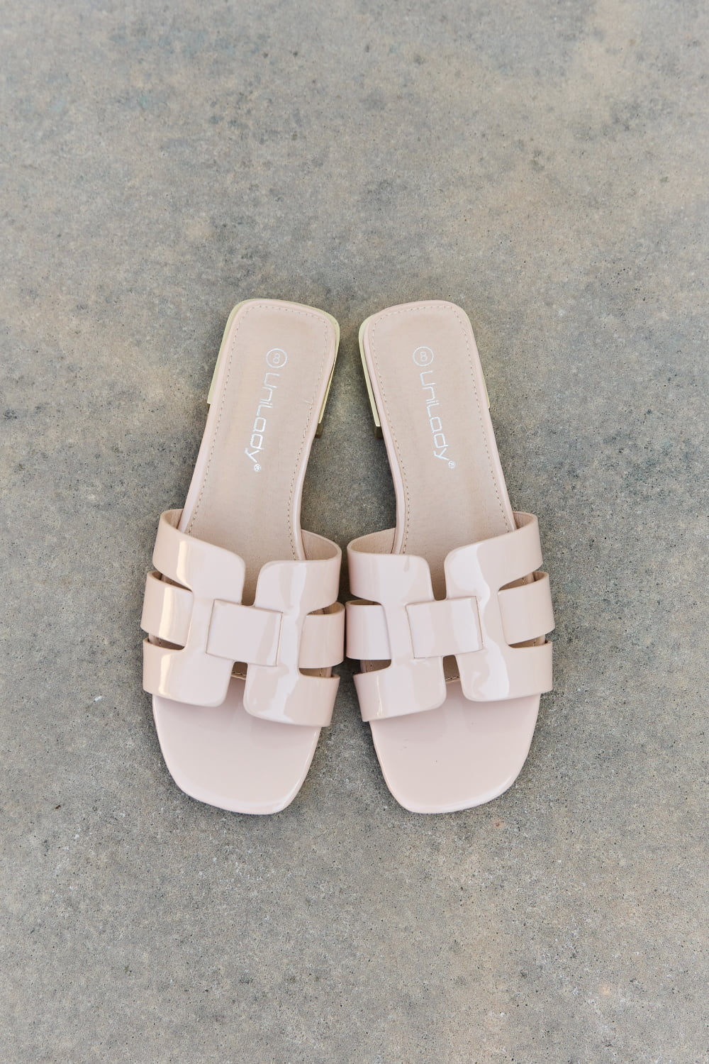 Weeboo Walk It Out Slide Sandals in Nude - Fashion Girl Online Store